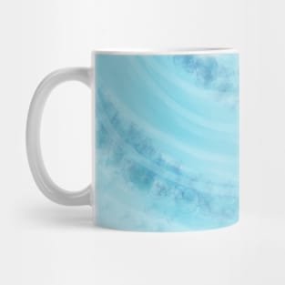 Aqua Blue Swirl Spray Paint Pattern, made by EndlessEmporium Mug